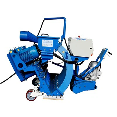 Betonnen stralende machine